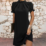 Elegante Jurk met Ruches - Dresses - Jurkjes.co