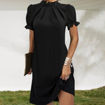 Elegante Jurk met Ruches - Dresses - Jurkjes.co