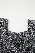 Elegante Midi Jurk met Bloemenprint en Lange Mouwen - Floral Dresses - Jurkjes.co