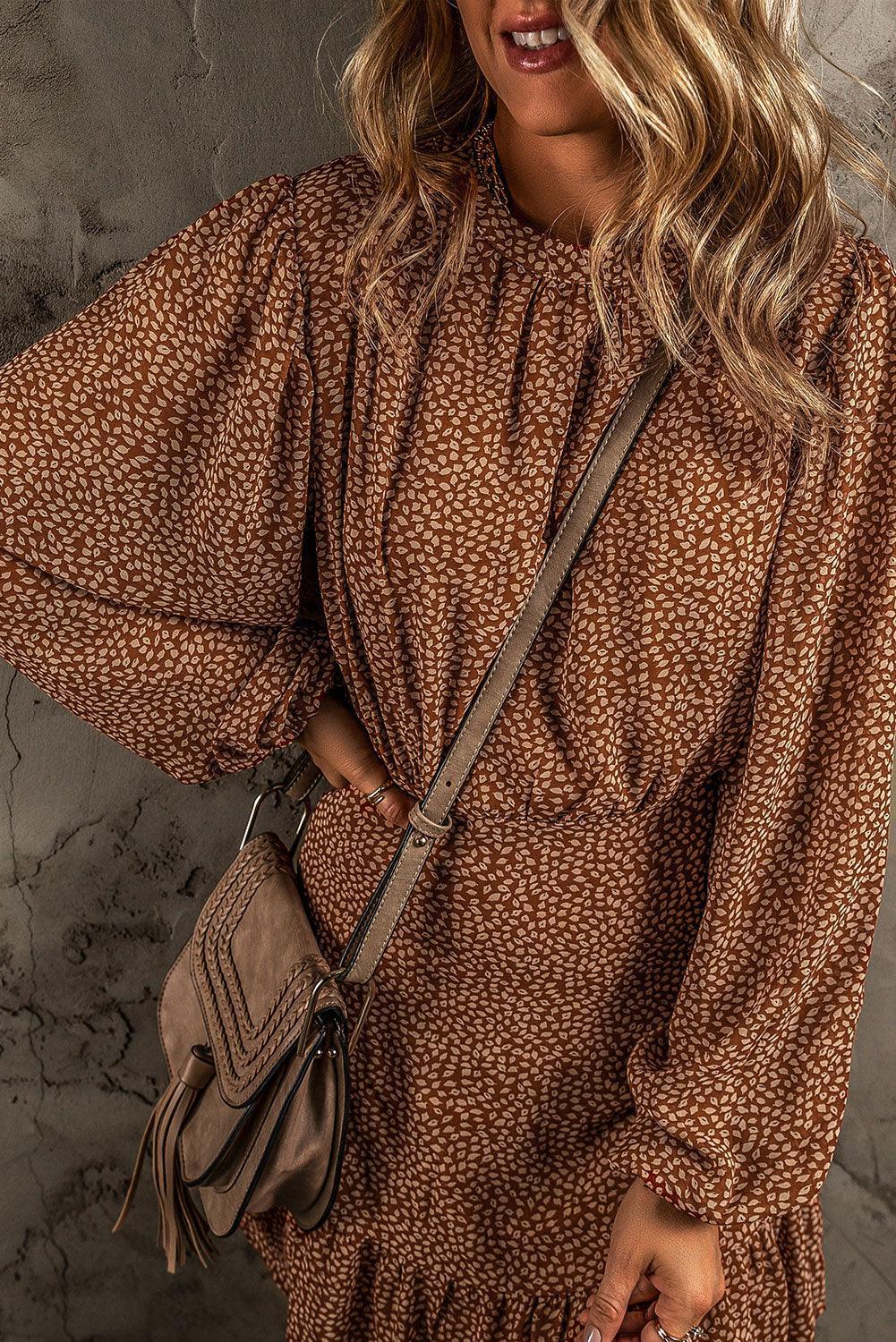 Elegante Mini Jurk met Print - Mini Dresses - Jurkjes.co