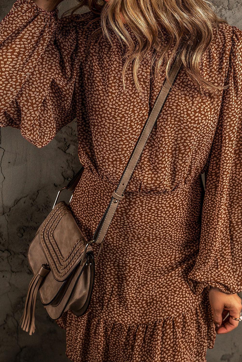 Elegante Mini Jurk met Print - Mini Dresses - Jurkjes.co