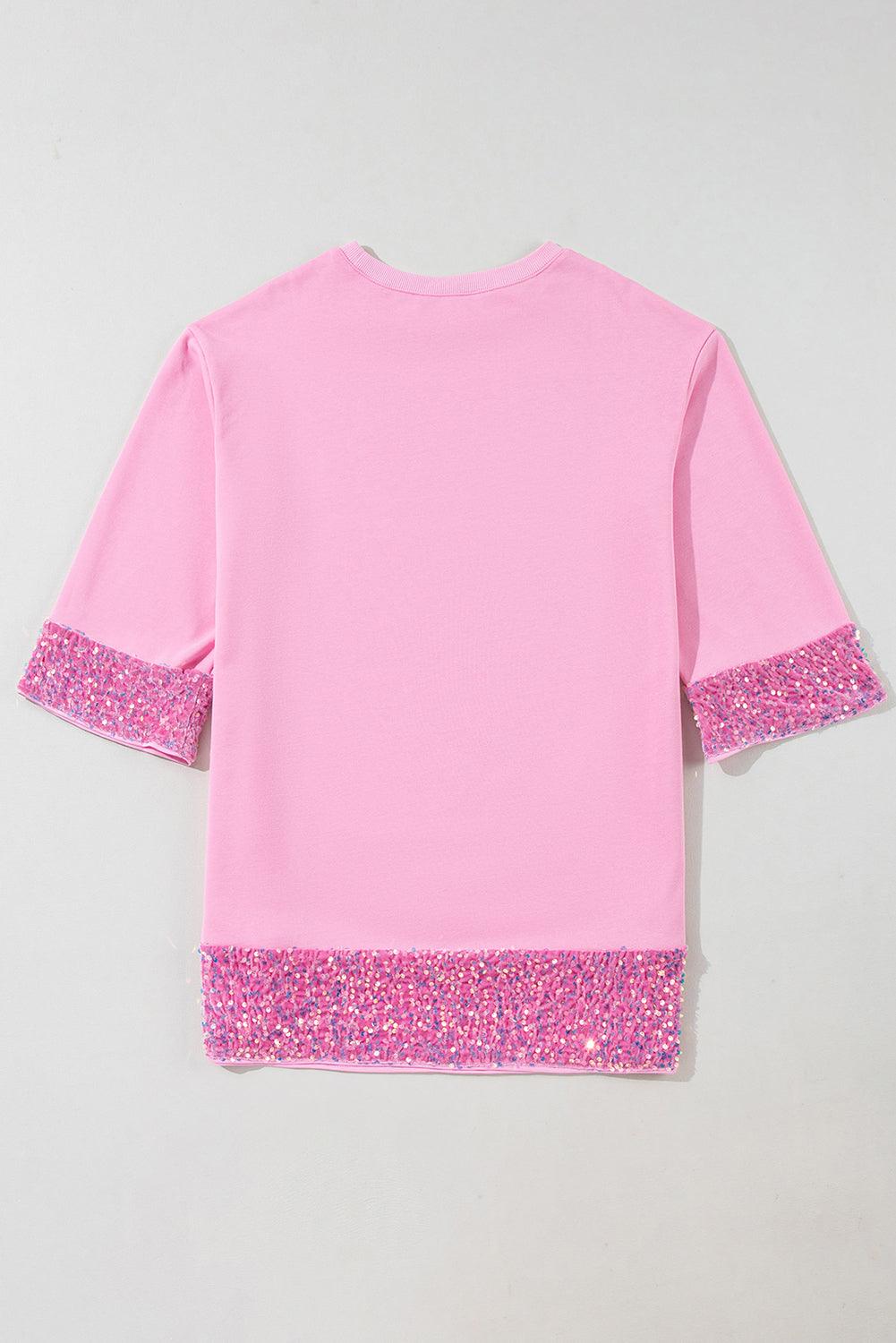 Elegante Shift Jurk met Pailletten en Armbandmouwen - Mini Dresses - Jurkjes.co