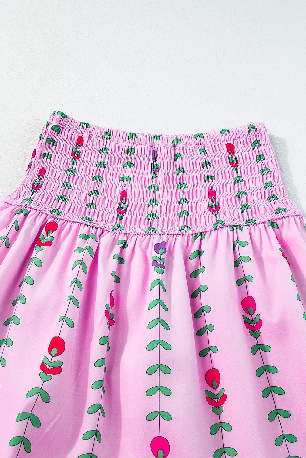 Elegante Smocked Gelaagde Maxi Rok - Skirts & Petticoat - Jurkjes.co