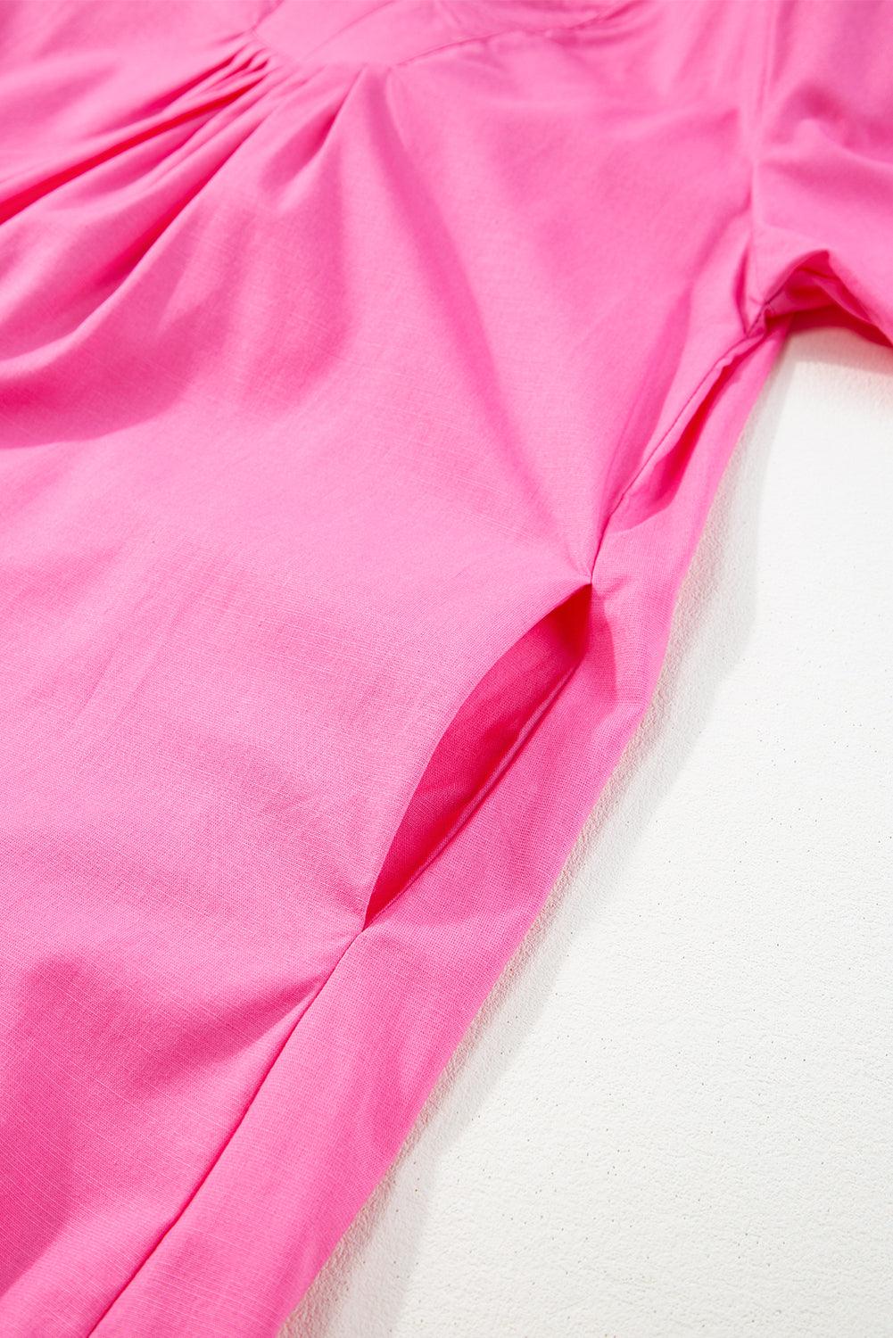 Elegante V-Hals Jurk met Korte Vlindermouwen - Mini Dresses - Jurkjes.co