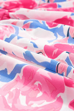 Elegante V-Hals Jurk met Ric Rac en Vlindermouwen - Floral Dresses - Jurkjes.co