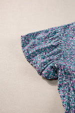 Elegante V-hals Maxi Jurk met Bloemenprint - Maxi Dresses - Jurkjes.co