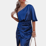 Feestjurk met Asymmetrisch Ontwerp - CB - Dresses - Jurkjes.co