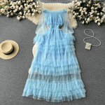 Feestjurk met Gelaagde Ruches - Women Summer Dress - Jurkjes.co