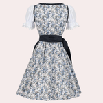 Feestjurk met Kant en Bloemenprint - CB - Dresses - Jurkjes.co