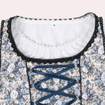 Feestjurk met Kant en Bloemenprint - CB - Dresses - Jurkjes.co