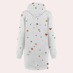 Feestjurk met Sneeuwpopprint - Women Winter Dress - Jurkjes.co