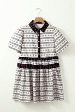 Flared Jurk met Bloemenprint - Floral Dresses - Jurkjes.co