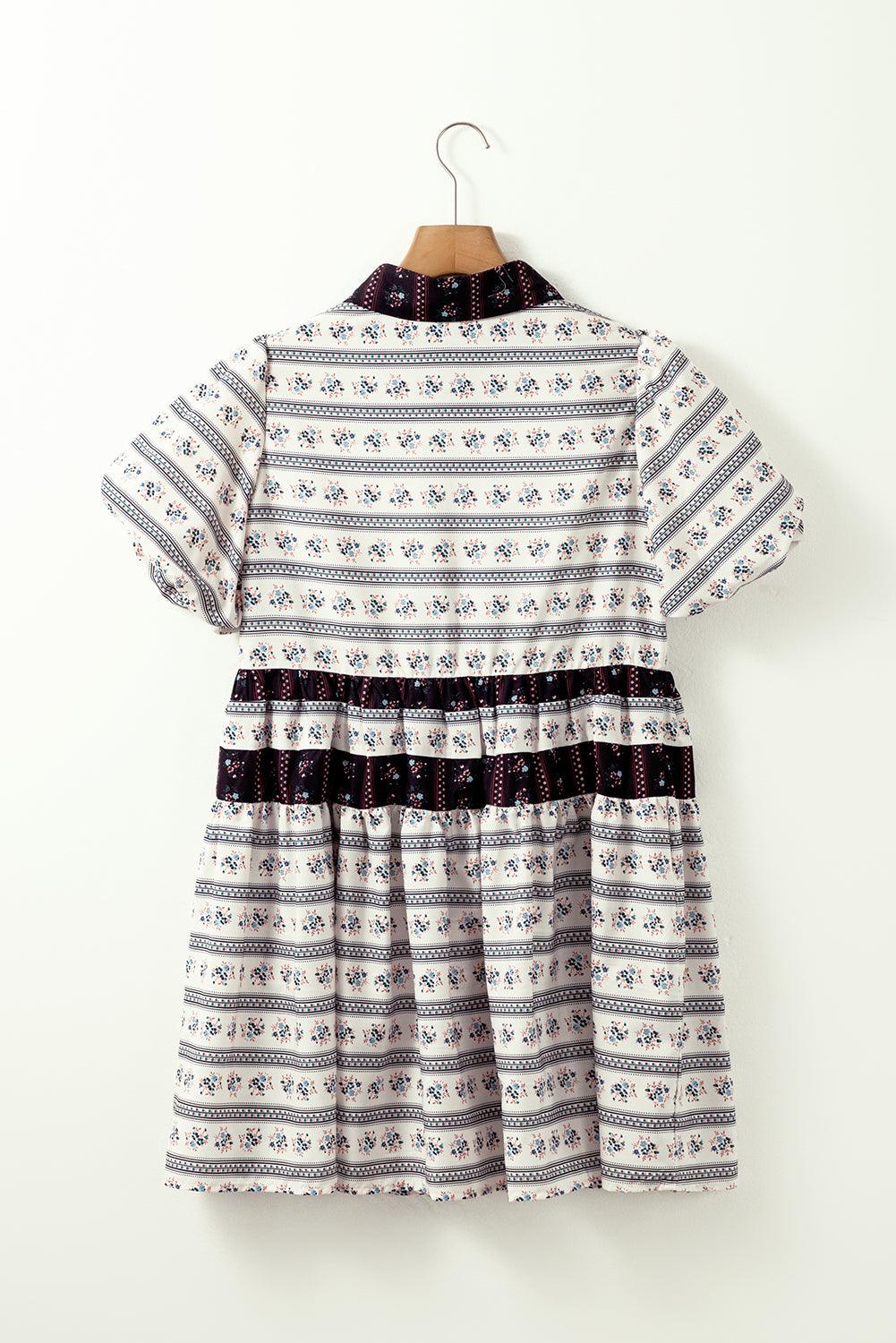 Flared Jurk met Bloemenprint - Floral Dresses - Jurkjes.co