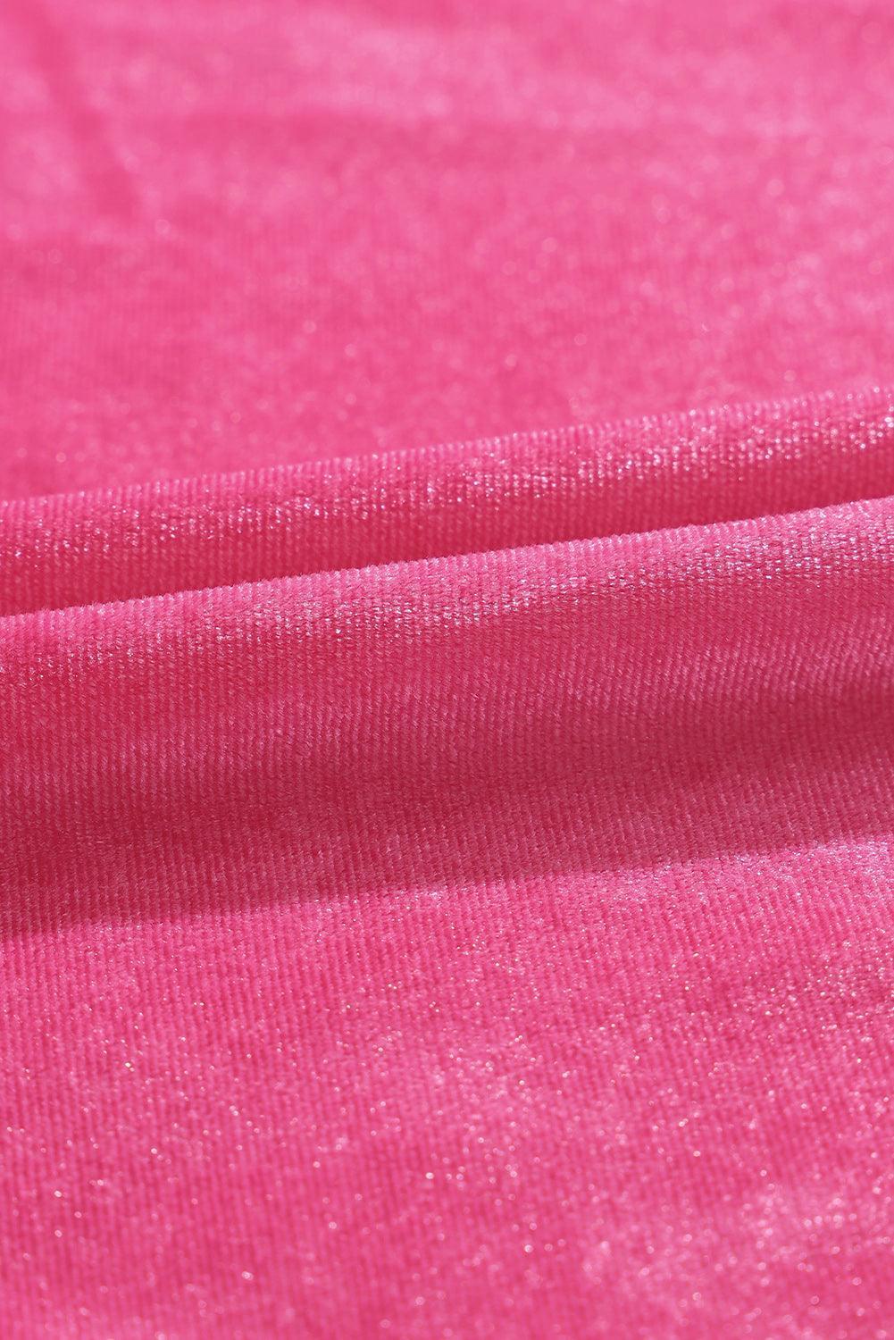 Fluwelen Mini Jurk met Ruffle Hals - Mini Dresses - Jurkjes.co