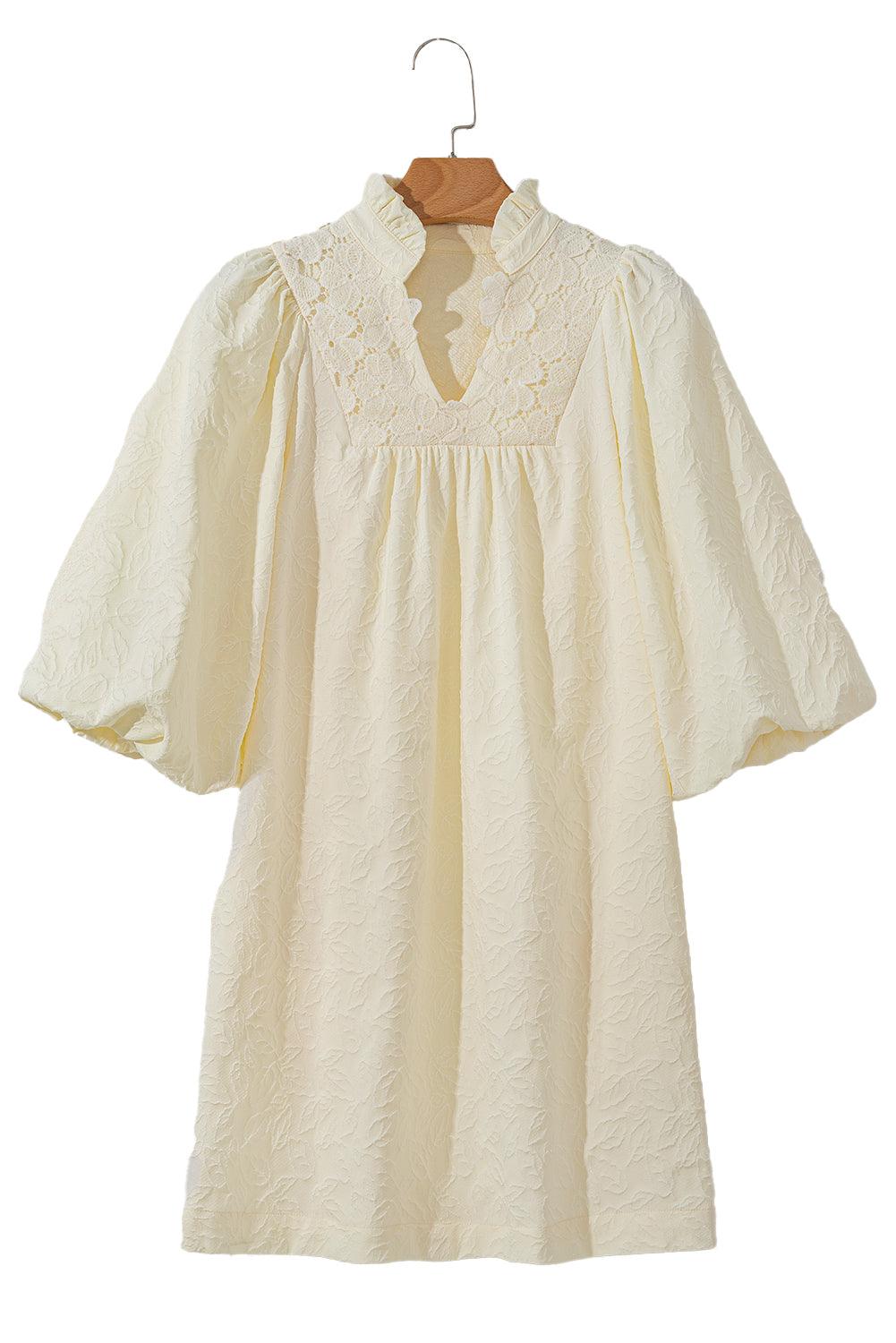 Frilled Jurk met Bloemenpatroon - Mini Dresses - Jurkjes.co