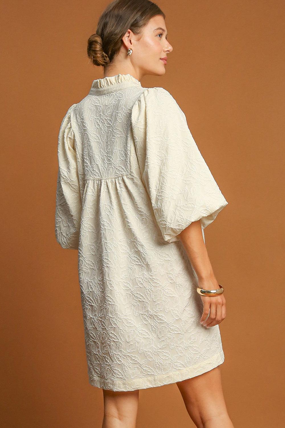 Frilled Jurk met Bloemenpatroon - Mini Dresses - Jurkjes.co