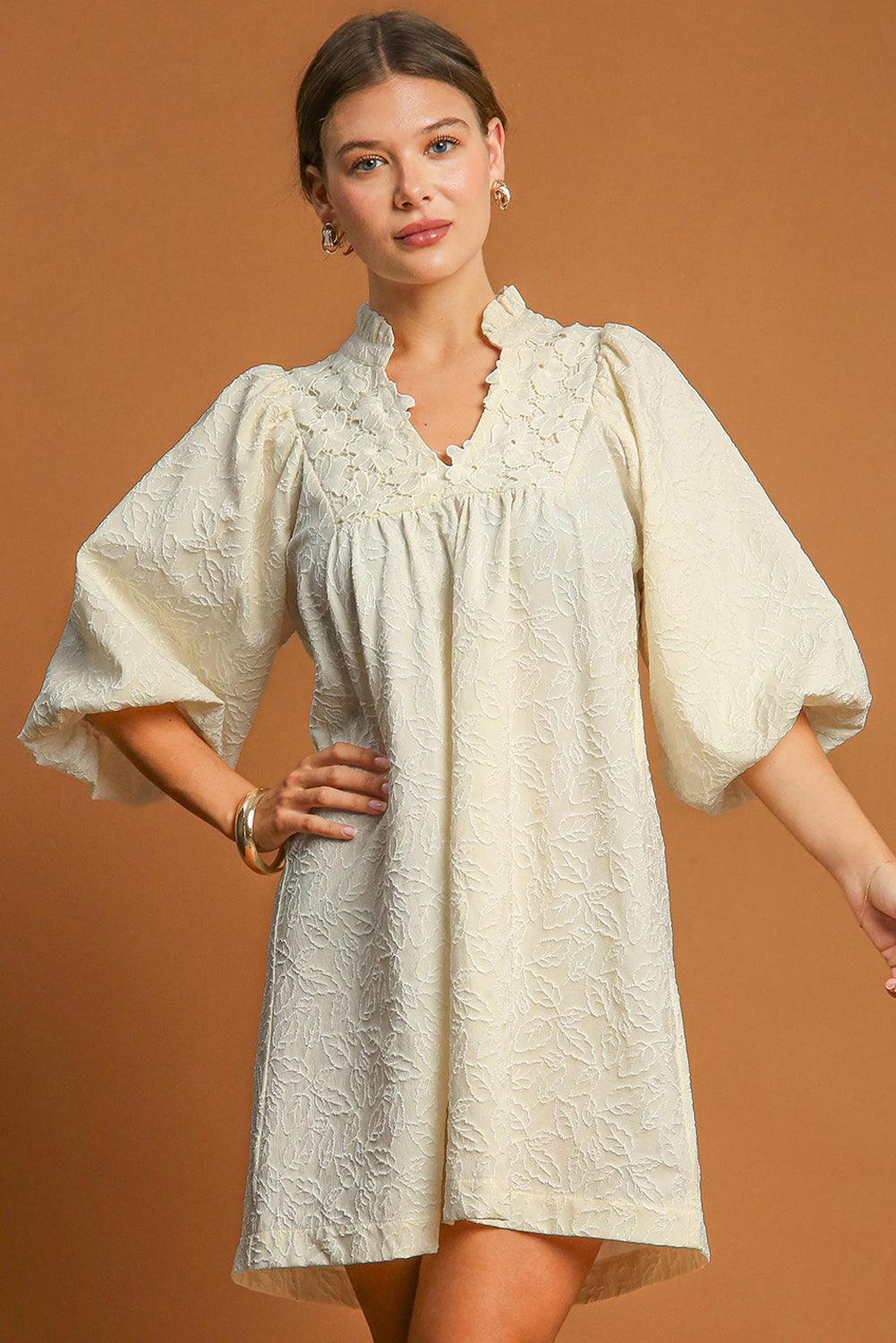 Frilled Jurk met Bloemenpatroon - Mini Dresses - Jurkjes.co