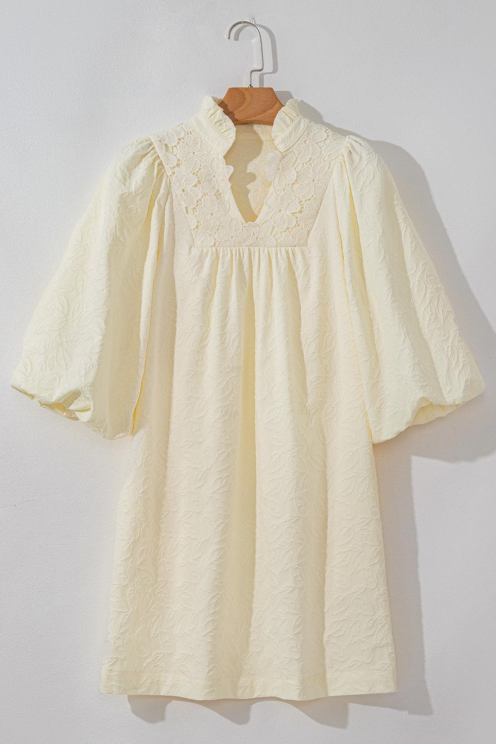 Frilled Jurk met Bloemenpatroon - Mini Dresses - Jurkjes.co