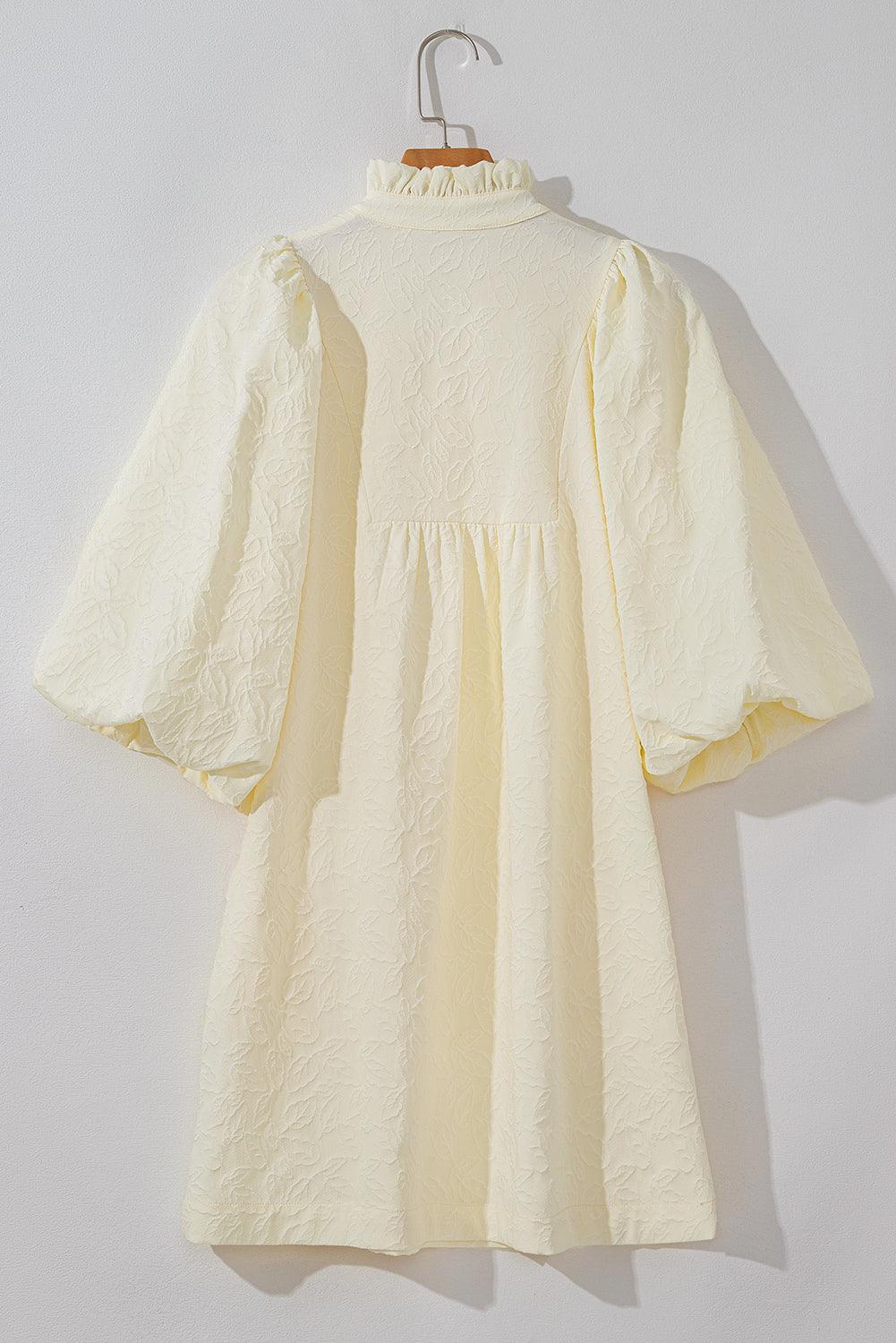 Frilled Jurk met Bloemenpatroon - Mini Dresses - Jurkjes.co