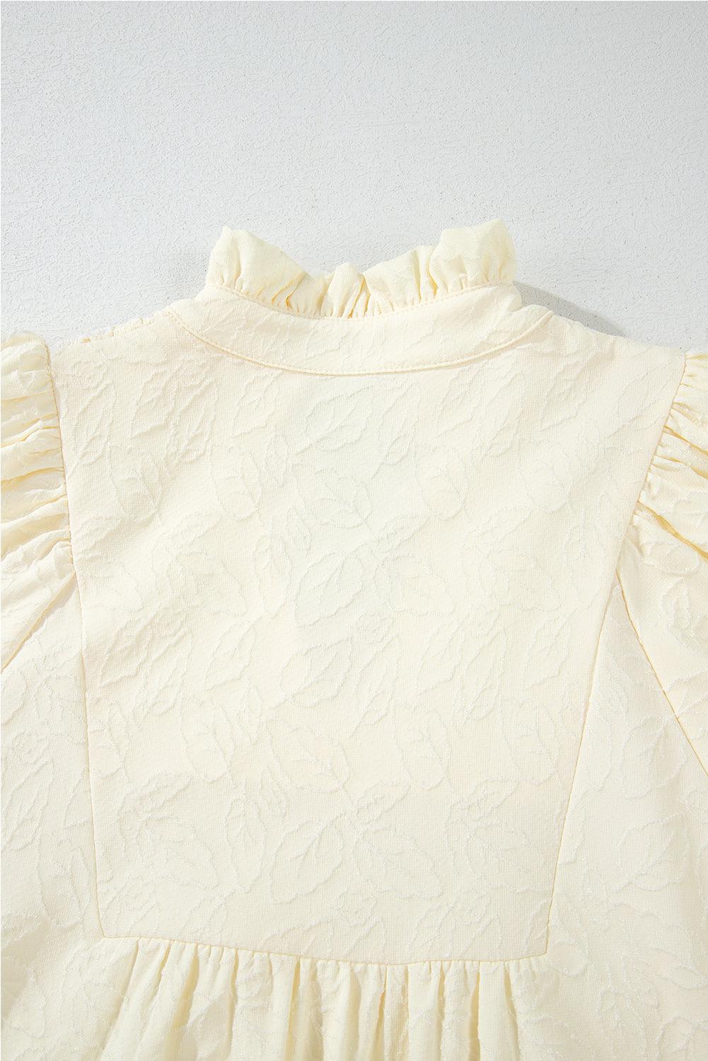 Frilled Jurk met Bloemenpatroon - Mini Dresses - Jurkjes.co