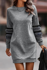 Fringe Jurk met Ruches - Mini Dresses - Jurkjes.co