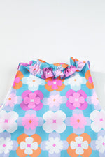 Frivole Mouwloze Maxi Jurk met Bloemenprint - Maxi Dresses - Jurkjes.co