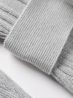 Gebreide Jurk met Aansnoerbare Taille - Midi Dresses - Jurkjes.co