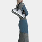 Gebreide Jurk met Effen Ontwerp - Dresses - Jurkjes.co