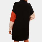 Gebreide Jurk met Geometrisch Patroon - Dresses - Jurkjes.co