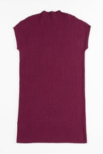 Gebreide Jurk met Korte Mouw en Zak - Sweater Dresses - Jurkjes.co