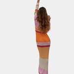 Gebreide Jurk met Speelse Strepen - Women Summer Dress - Jurkjes.co