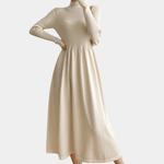 Gebreide Jurk met Tijdloos Design - Dresses - Jurkjes.co