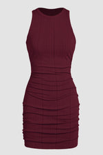 Gedrapeerde Mouwloze Bodycon Jurk - Bodycon Dresses - Jurkjes.co