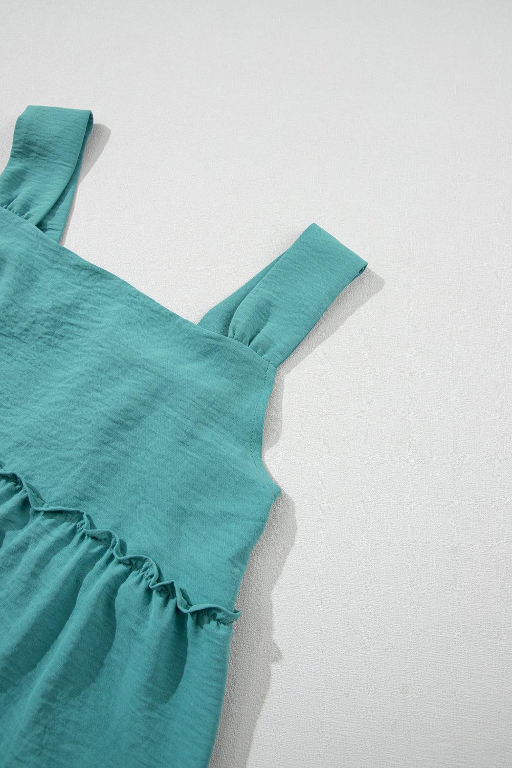 Gefranjerde Mouwloze Zwierige Jurk - Mini Dresses - Jurkjes.co