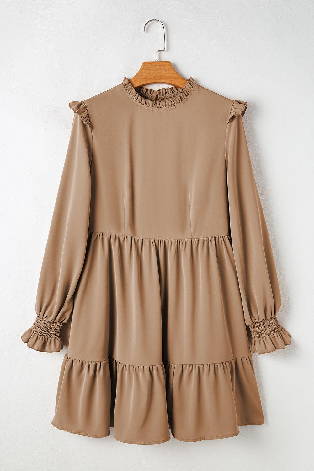 Gelaagde Jurk met Ruches - Mini Dresses - Jurkjes.co