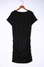 Geplooide Bodycon Mini-Jurk met Zak - Mini Dresses - Jurkjes.co