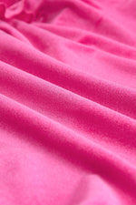 Geplooide Fluweel Jurk met V-hals - Maxi Dresses - Jurkjes.co