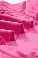 Geplooide Fluweel Jurk met V-hals - Maxi Dresses - Jurkjes.co