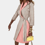 Geplooide Jurk met Elegante Snit - CB - Dresses - Jurkjes.co