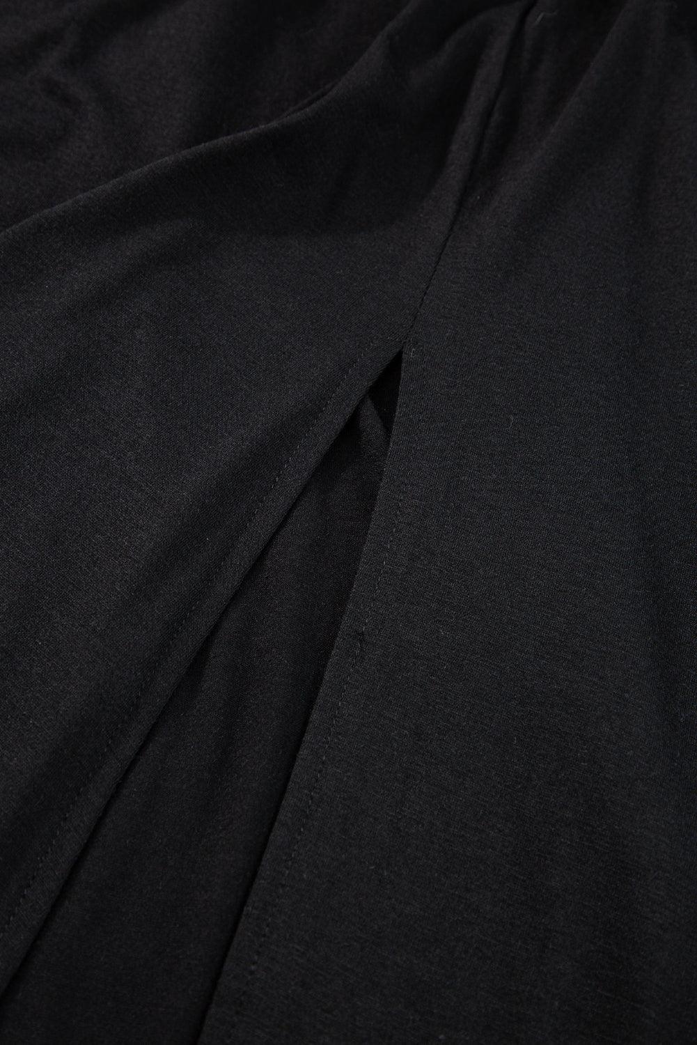 Geplooide Maxi-Jurk met V-Hals en Korte Mouw - Maxi Dresses - Jurkjes.co