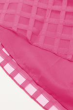 Geruite Babydoll Jurk met Pofmouwen - Mini Dresses - Jurkjes.co