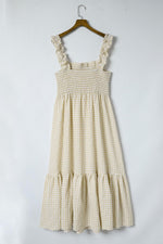 Geruite Maxi-Jurk zonder Mouwen - Maxi Dresses - Jurkjes.co