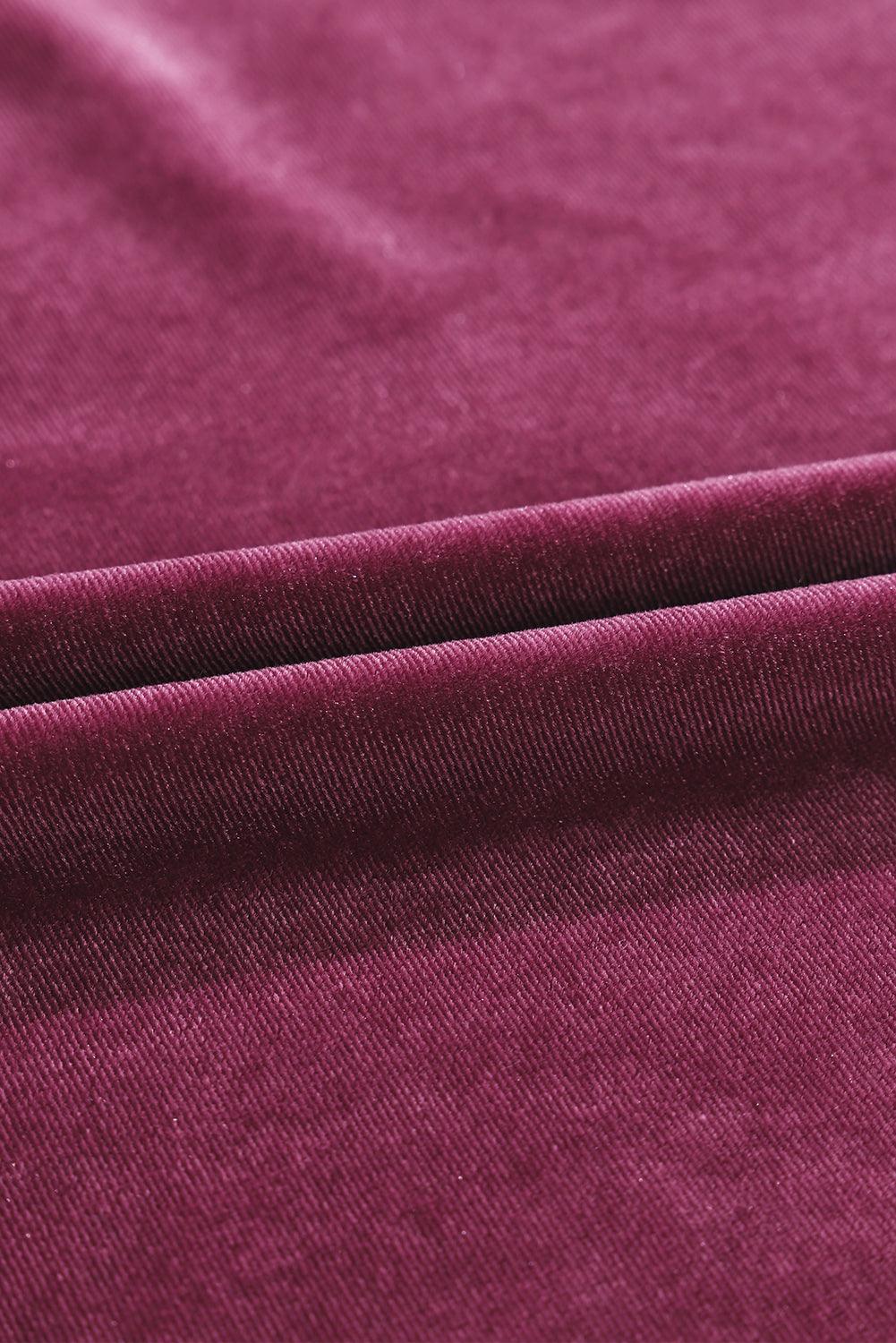 Gesmokte Fluwelen Jurk met Hoge Hals - Mini Dresses - Jurkjes.co