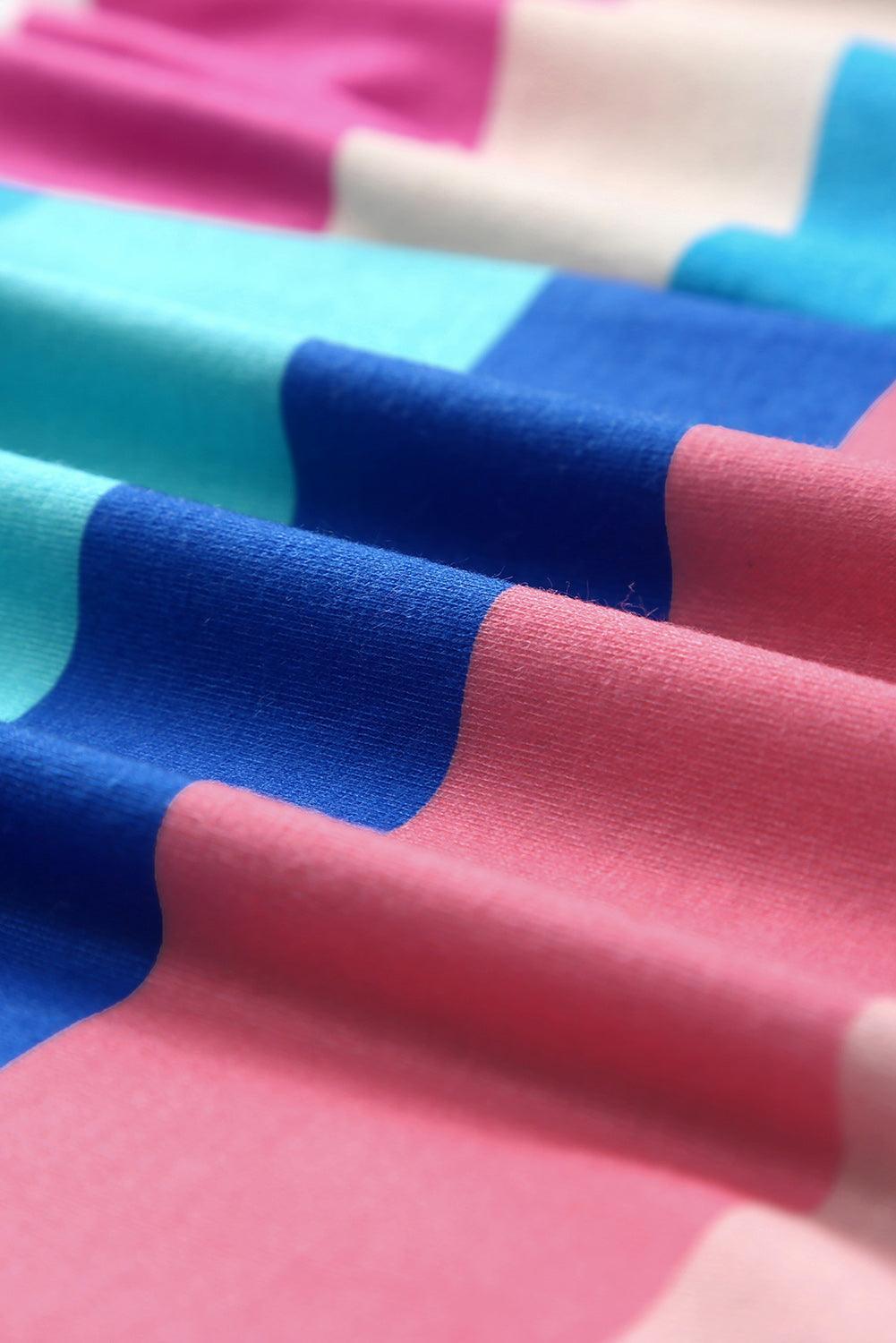 Gestreepte Maxi Jurk met Strikbandjes - Maxi Dresses - Jurkjes.co