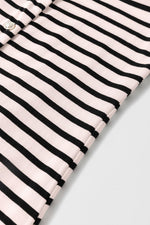 Gestreepte Mouwloze Maxi Jurk met Knopen - Maxi Dresses - Jurkjes.co