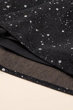 Glitter Mesh Jurk met V-hals en Lange Mouwen - Evening Dresses - Jurkjes.co