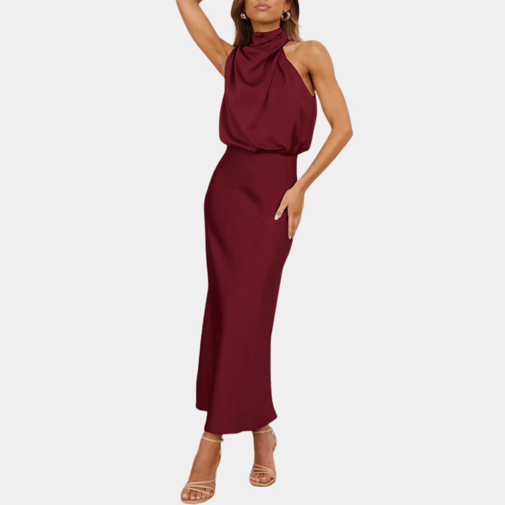 Halterjurk met Elegante Halslijn - Dresses - Jurkjes.co