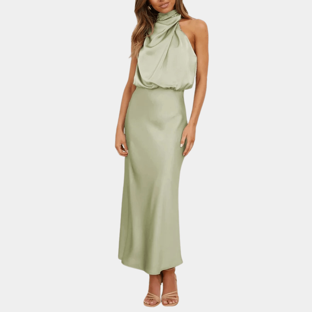 Halterjurk met Elegante Halslijn - Dresses - Jurkjes.co