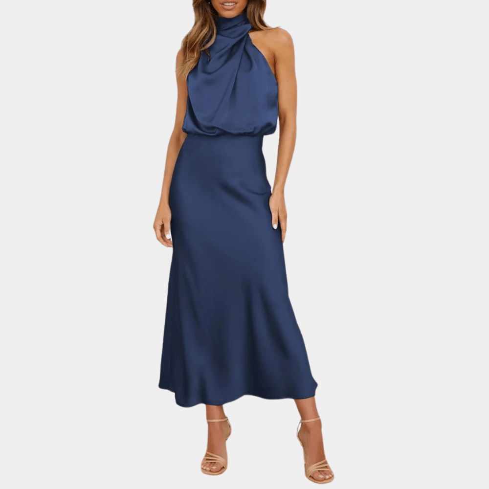 Halterjurk met Elegante Halslijn - Dresses - Jurkjes.co