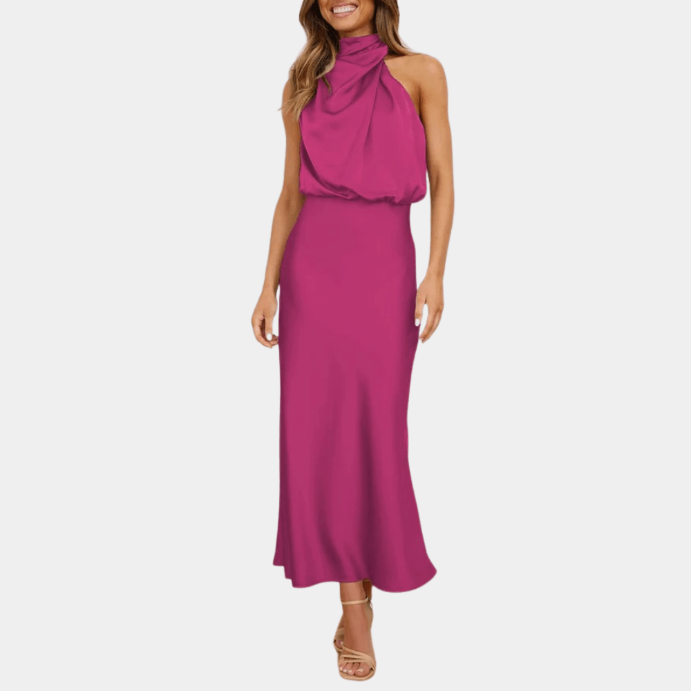 Halterjurk met Elegante Halslijn - Dresses - Jurkjes.co